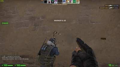 Normal matchmacking warmup