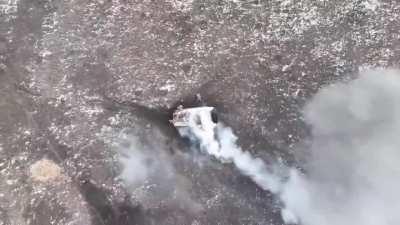 Russian Soldiers getting droned