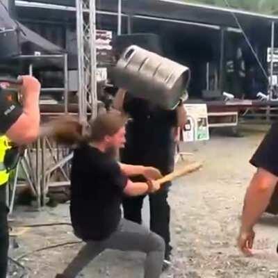 Hold my Red Bull after I bang, my head