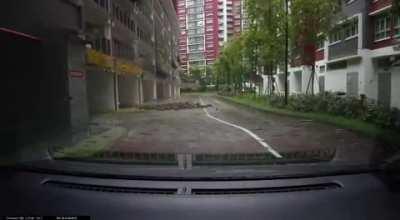 Lightning strike at Bukit Batok