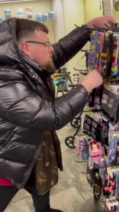 Do you think Joeyy was considering buying the burger socks?