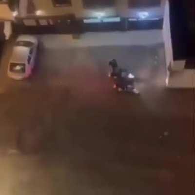 Guards in Iran chasing down defenseless children, breaking into their home, and while repeating “don’t film it, don’t!”