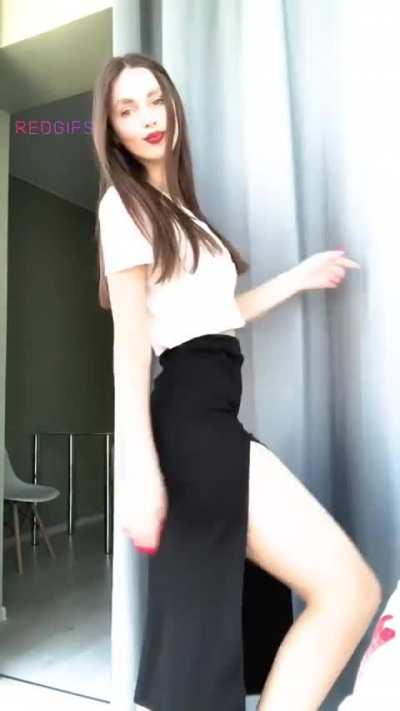 I'm gonna walk around in this, you like it? 🙈🥰