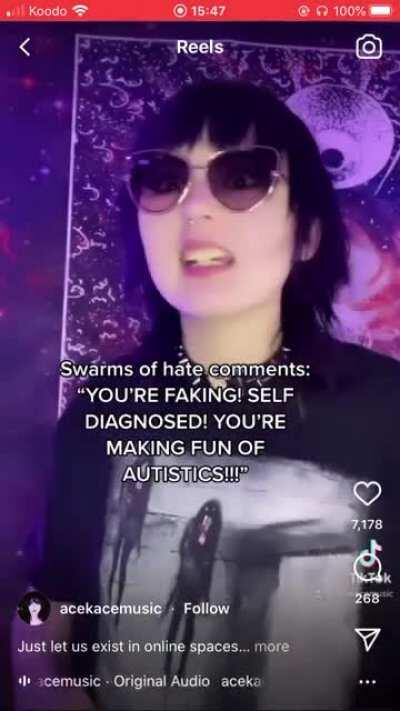 SemiAttractive autistic tiktoker calling out the haters to the sweet sounds of Shrek, any softies in here wanna tell me it’s not cringe? y’all got a soft spot for cute sad girls.