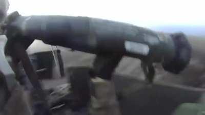 Gunner POV of a Humvee storming a Russian held village (same vehicle as earlier post)