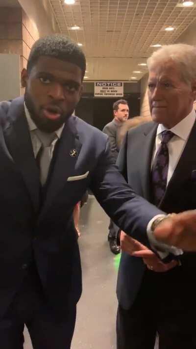 PK Subban salutes Alex Trebek with an old clip where Alex tells him 