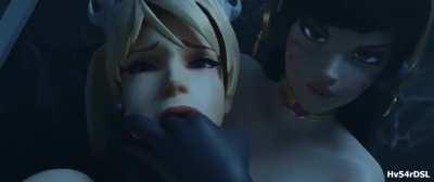 Mercy & D.va - Night In Toilet