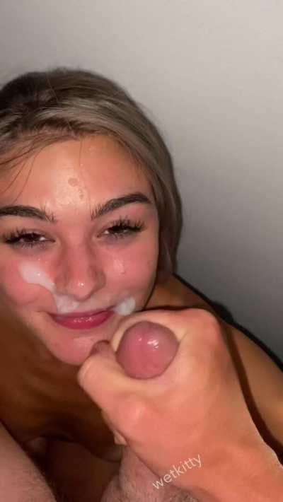 obviously a happy little cum slut