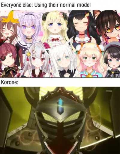 Korone in the recent Among Us stream