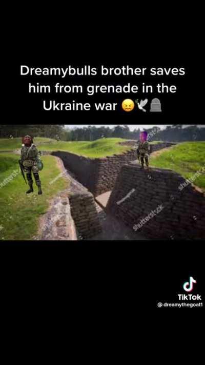 Dreamybull 👑 brother saves him from grenade 💥 in ukraine 🇺🇦