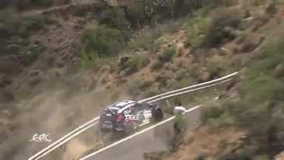 Almost falling off the cliff