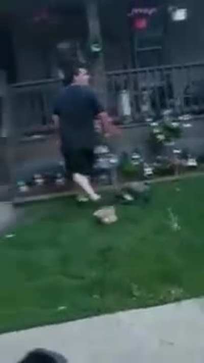 Guy gets pistol-whipped and flips out 