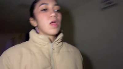 I am so crazy for sucking his dick there, so I definitely deserved that powerful cumshot to the face JAJA