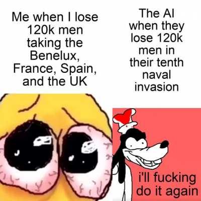 UK went fascist, returned the Kaiser, Dutch said no, took care of them, took out the Benelux when I declared war on France, they joined Comintern, took France, took commie Spain, declared war on UK, Italy took Spain and south France, I took the UK, redepl