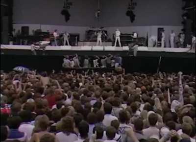 Freddie's Vocal Warm-up Infront Of 72,000