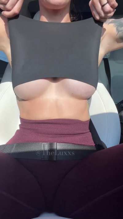 It feels so good to set them free in the car