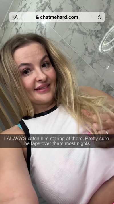 My son's always been obsessed with my body, so I let him have it