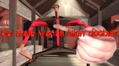 (Volume warning) After a game of 2Fort with my wee brother and I offering doobies to the other snipers, we made this in commemoration.