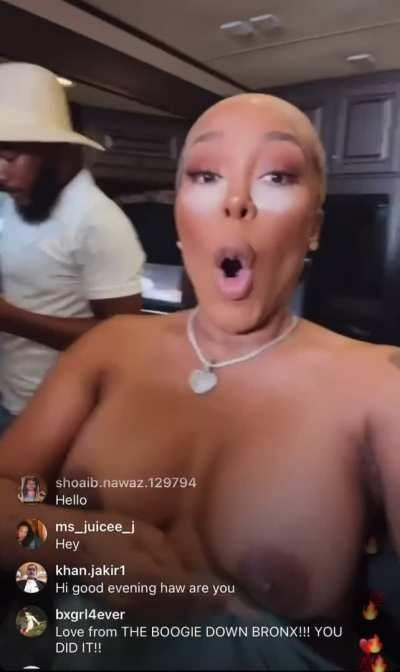 Video of K Michelle slip up on live yesterday
