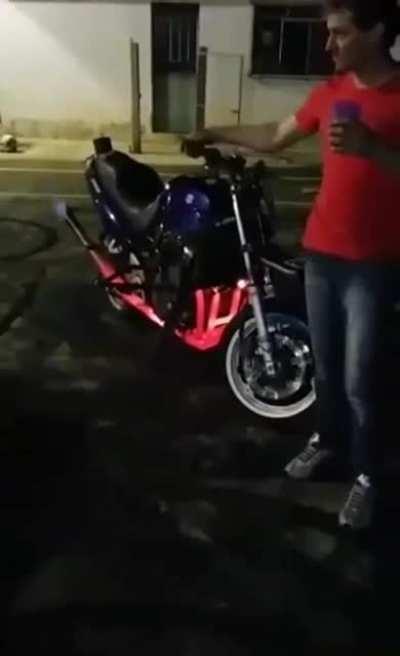 Don't bother the motorcycle that much