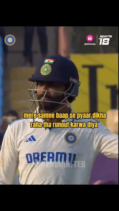 Jadeja got no chill. 