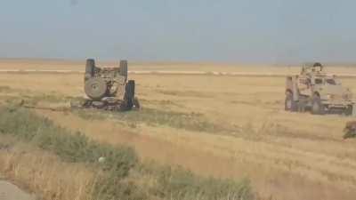 Overturned US MaxxPro