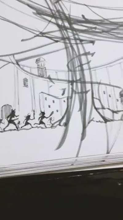 Karan Acharya's art on Insta is just amazing!! Jai Shri Ram 🙌👏