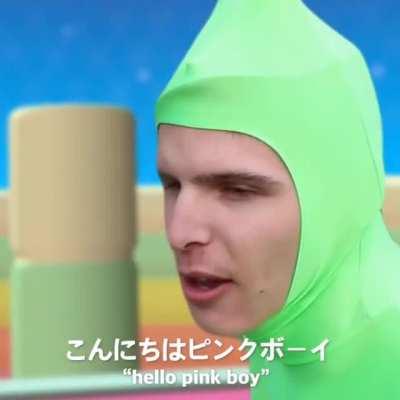 Pink guy fits far too well in Fall Guys