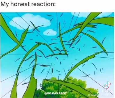 Vegeta touching grass look at how happy he is!