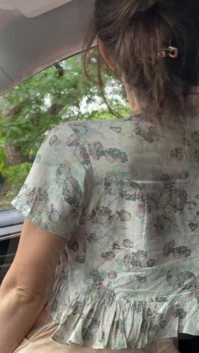 Flashing a cyclist and making his day