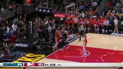 [Highlight] Mason Plumlee steals the ball, spins, delivers a sweet pass in transition, then cleans up the missed layup with an offensive rebound putback