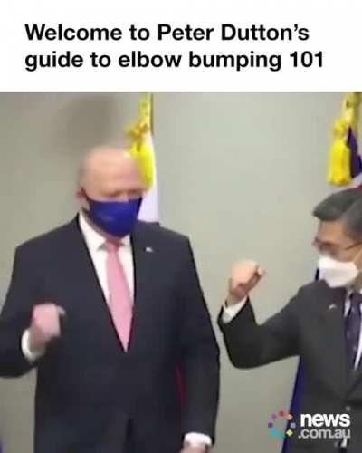 To fist bump