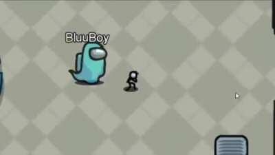 Todo mundo fez caso do amoungzinho, mas ninguem falou do Henry Stickman que fica chorando.