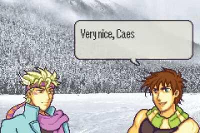 [Fanart] Ah yes, Battle Tendency, aka JoJo's Bizarre Adventure: Sacred (Aja) Stone