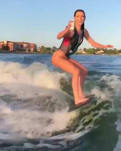Drink and surf