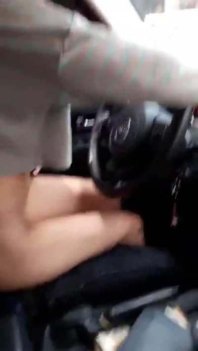 The only way to survive the stress of rush hour.