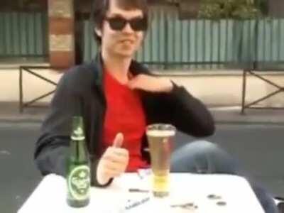 Never put mentos in beer