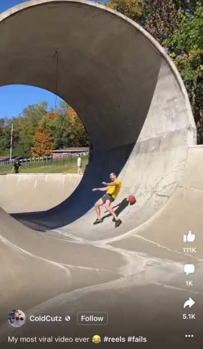 To avoid the basketball