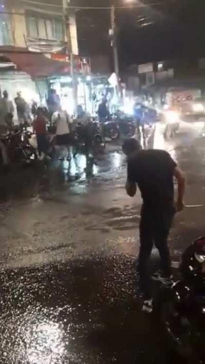 A knife fight might end up with a blade stuck in your eye..