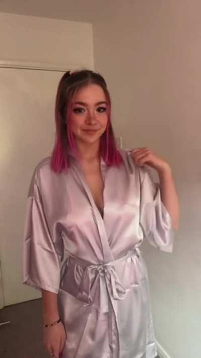 you can hide a lot under a robe