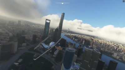 Flying into #Shanghai World Trade Tower