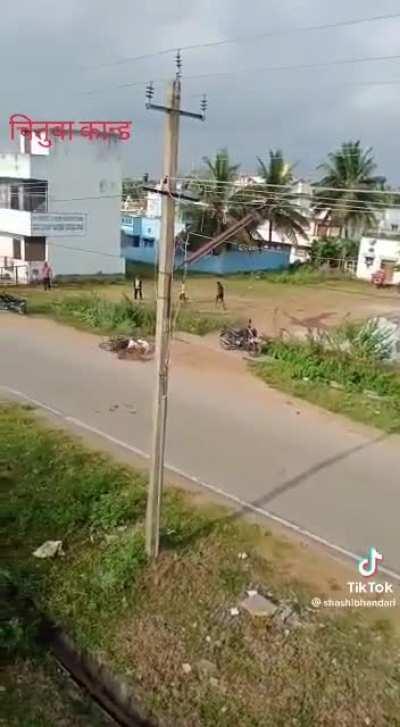 A leopard going berserk in town