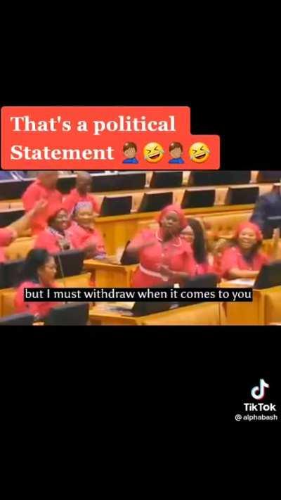 That's a political statement 