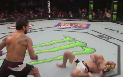 The time when islam makhachev got tko'ed