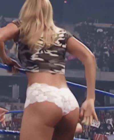 Stacy Keibler gets pantsed