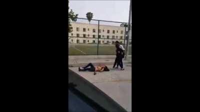 Girl starts fights, ends up getting humiliated and stomped on