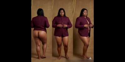 Indian mommy undressing her suit