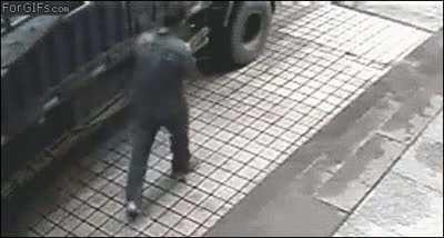 Never bring a knife to a tire fight