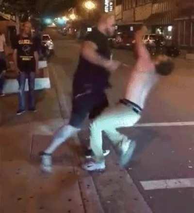 Fighting a bouncer that’s twice your size is never a good idea.