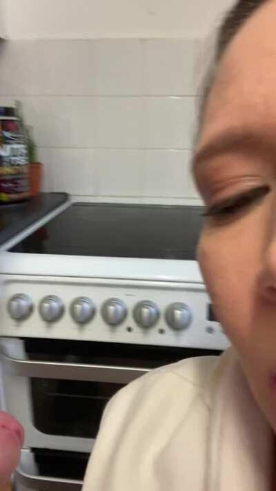 Getting my favourite lunch time special..... cock & cum, [OC]